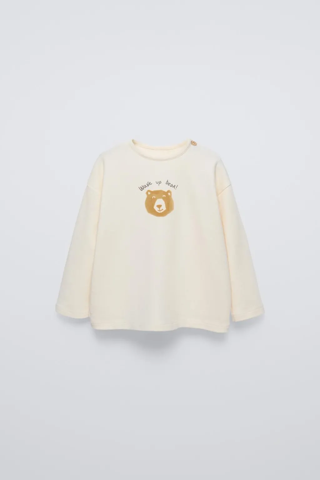 Niños ZARA 6 - 18 Meses·Camisetas|6 - 18 Meses·Camisas<CAMISETA OSO FLOCK