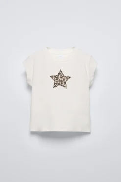 Niños ZARA 6 - 14 Años·Camisetas<CAMISETA PARCHE ANIMAL PRINT