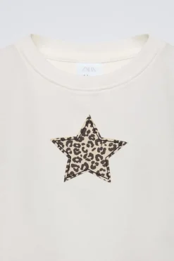 Niños ZARA 6 - 14 Años·Camisetas<CAMISETA PARCHE ANIMAL PRINT