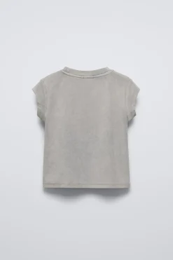 Niños ZARA 6 - 14 Años·Camisetas<CAMISETA PARCHE ANIMAL PRINT
