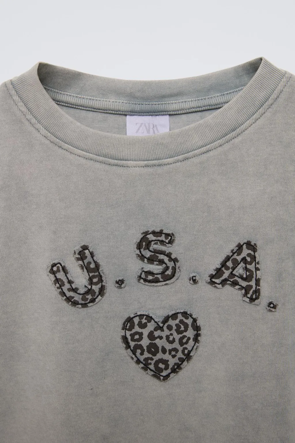 Niños ZARA 6 - 14 Años·Camisetas<CAMISETA PARCHE ANIMAL PRINT