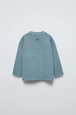 Niños ZARA 1½ - 6 Años·Camisetas|1½ - 6 Años·Camisetas<CAMISETA PESPUNTES GARMENT DYE
