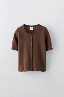 Niños ZARA 6 - 14 Años·Camisetas<CAMISETA POINTELLE BOTONES
