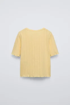 Niños ZARA 6 - 14 Años·Camisetas<CAMISETA POINTELLE BOTONES