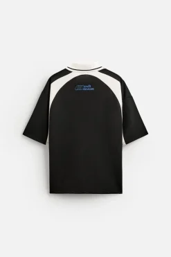 Online CAMISETA POLO COLOR BLOCK TEXTOS Hombre Camisetas|Polos