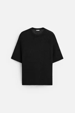 Sale CAMISETA PUNTO CROPPED FIT Hombre Jerséis / Chaquetas