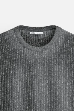 Sale CAMISETA PUNTO ESTAMPADO SPRAY Hombre Jerséis / Chaquetas|Camisetas