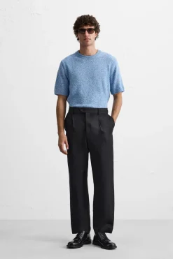 Sale CAMISETA PUNTO JACQUARD IRREGULAR Hombre Jerséis / Chaquetas|Camisetas