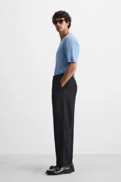 Sale CAMISETA PUNTO JACQUARD IRREGULAR Hombre Jerséis / Chaquetas|Camisetas