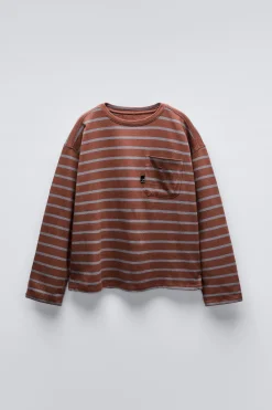 Niños ZARA 6 - 14 Años·Camisetas<CAMISETA RAYAS BOLSILLO