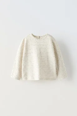 Niños ZARA 0 - 6 Meses·Camisetas|0 - 6 Meses·Homewear<CAMISETA RAYAS BOTONES