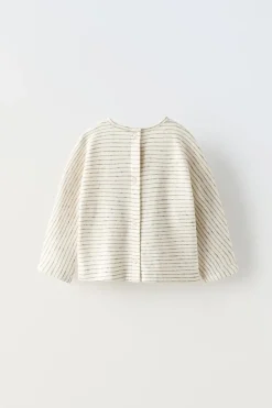 Niños ZARA 0 - 6 Meses·Camisetas|0 - 6 Meses·Homewear<CAMISETA RAYAS BOTONES