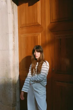 Online CAMISETA RAYAS CON ALGODÓN Mujer Camisetas