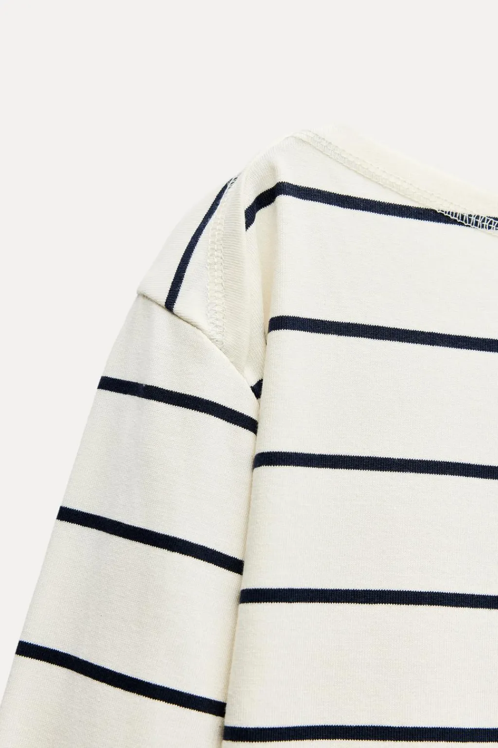 Online CAMISETA RAYAS CON ALGODÓN Mujer Camisetas