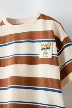 Niños ZARA 1½ - 6 Años·Camisetas|1½ - 6 Años·Camisetas<CAMISETA RAYAS ETIQUETA