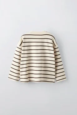 Niños ZARA 1½ - 6 Años·Sudaderas|1½ - 6 Años·Camisetas<CAMISETA RAYAS ETIQUETA