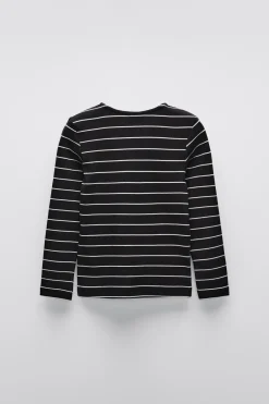 Niños ZARA 6 - 14 Años·Camisetas<CAMISETA RAYAS RIB LACITOS
