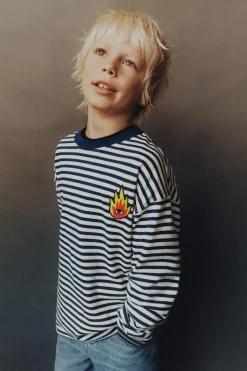 Niños ZARA 6 - 14 Años·Camisetas<CAMISETA RAYAS RICARDO-CAVOLO