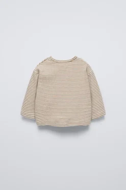Niños ZARA 0 - 6 Meses·Camisetas|6 - 18 Meses·Conjuntos<CAMISETA RAYAS SOFT TOUCH