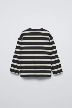 Niños ZARA 1½ - 6 Años·Camisetas|1½ - 6 Años·Camisetas<CAMISETA RAYAS TEXTO BORDADO