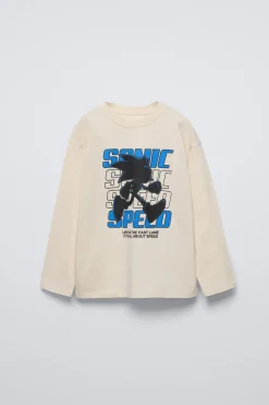 Niños ZARA 6 - 14 Años·Camisetas<CAMISETA RELIEVE SONIC © SEGA