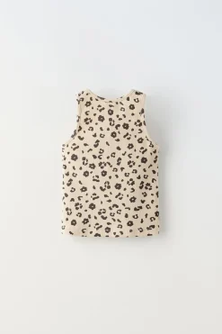 Niños ZARA 1½ - 6 Años·Camisetas|1½ - 6 Años·Total Look<CAMISETA RIB ANIMAL PRINT
