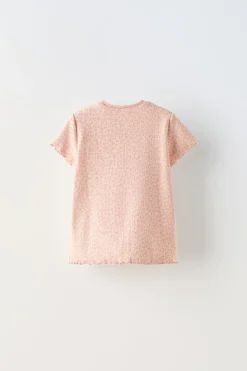 Niños ZARA 1½ - 6 Años·Camisetas|6 - 18 Meses·Camisetas<CAMISETA RIB ANIMAL PRINT