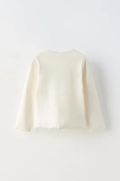 Niños ZARA 1½ - 6 Años·Camisetas|6 - 18 Meses·Camisetas<CAMISETA RIB BORDADO