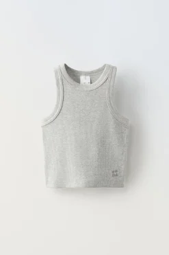 Niños ZARA 6 - 14 Años·Camisetas<CAMISETA RIB BORDADO