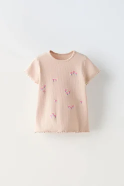 Niños ZARA 1½ - 6 Años·Camisetas|1½ - 6 Años·Camisetas<CAMISETA RIB BORDADOS