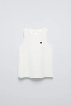 Niños ZARA 6 - 14 Años·Camisetas|6 - 14 Años·Deporte / Jogging<CAMISETA RIB CORAZÓN RELIEVE