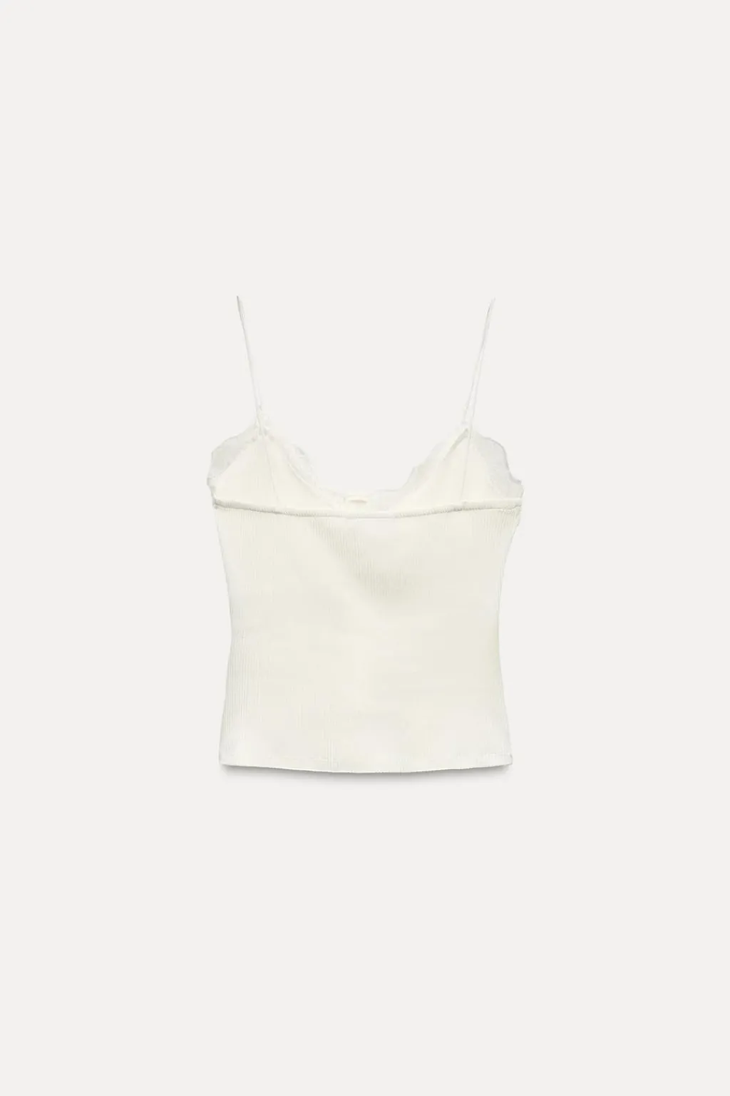 Sale CAMISETA RIB ENCAJE BOTONES Mujer Tops / Bodies
