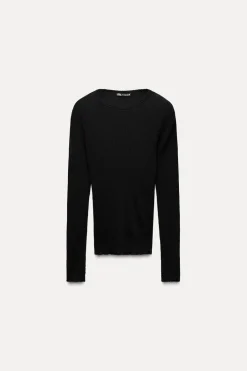Best CAMISETA RIB MANGA LARGA Mujer Lenceria