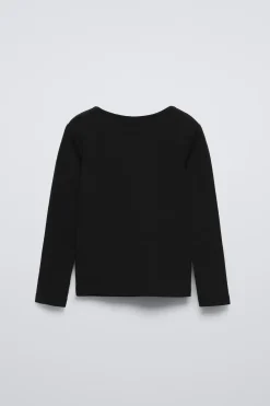 Niños ZARA 6 - 14 Años·Camisetas<CAMISETA RIB STRASS