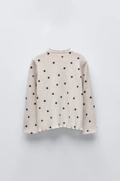 Niños ZARA 1½ - 6 Años·Camisetas|1½ - 6 Años·Total Look<CAMISETA RIB TOPOS SOFT TOUCH