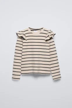 Niños ZARA 6 - 14 Años·Camisetas<CAMISETA RIB VOLANTE