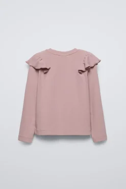 Niños ZARA 6 - 14 Años·Camisetas<CAMISETA RIB VOLANTE