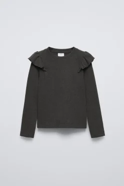 Niños ZARA 6 - 14 Años·Camisetas<CAMISETA RIB VOLANTE