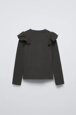 Niños ZARA 6 - 14 Años·Camisetas<CAMISETA RIB VOLANTE