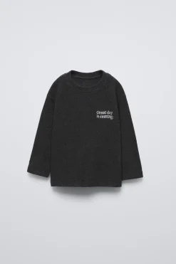 Niños ZARA 1½ - 6 Años·Camisetas|1½ - 6 Años·Camisetas<CAMISETA SOFT TOUCH TEXTO BORDADO