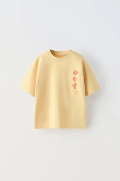 Niños ZARA 1½ - 6 Años·Camisetas|1½ - 6 Años·Camisetas<CAMISETA TEXTO BORDADO