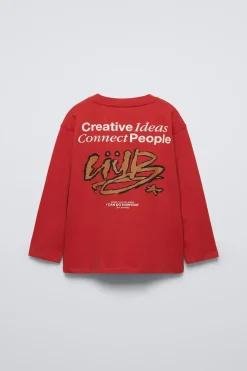 Niños ZARA 6 - 14 Años·Camisetas<CAMISETA TEXTO CREATIVE