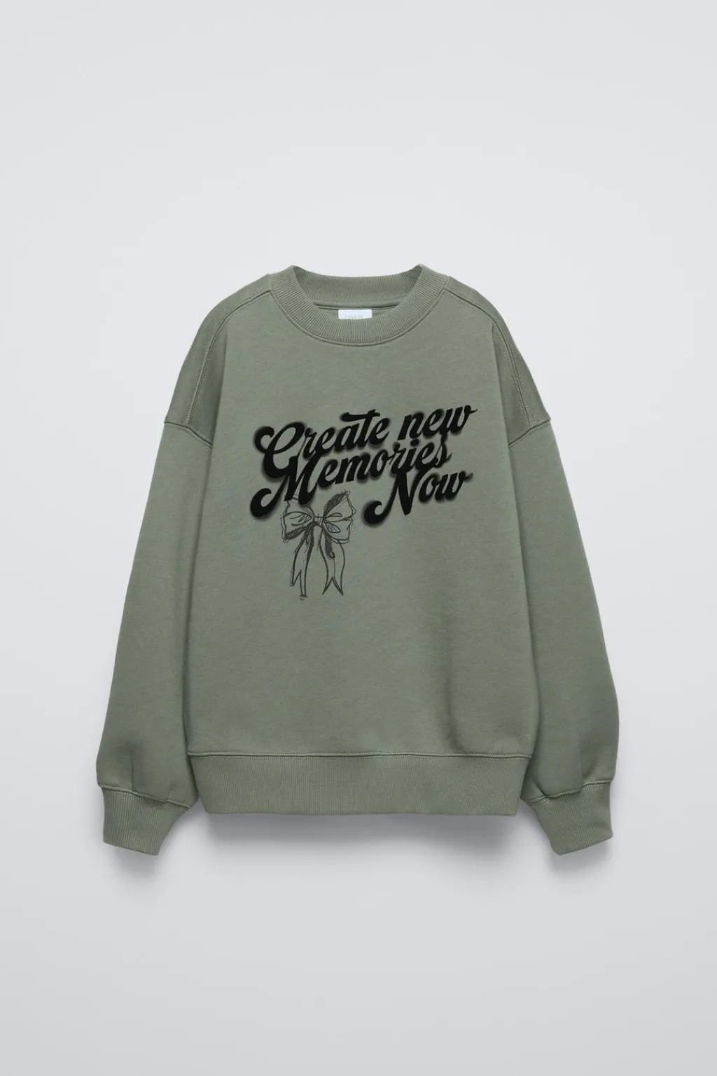 Niños ZARA 6 - 14 Años·Sudaderas<CAMISETA TEXTO FLOCK