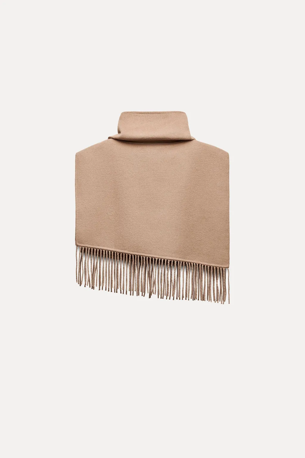 Online CAPA ASIMÉTRICA CON LANA FLECOS Mujer Abrigos / Anoraks|Chaquetas / Cazadoras