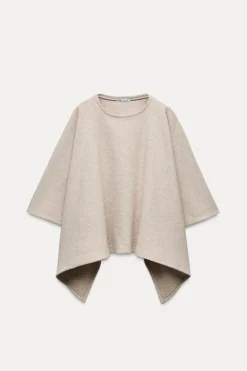 Outlet CAPA ASIMÉTRICA SOFT Mujer Chaquetas / Cazadoras