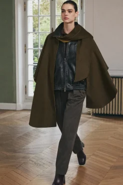 Online CAPA CON LANA BUFANDA Mujer Chaquetas / Cazadoras