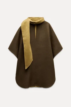 Online CAPA CON LANA BUFANDA Mujer Chaquetas / Cazadoras