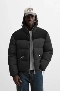 New CAZADORA ACOLCHADA COMBINADO PANA Hombre Plumíferos