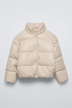Niños ZARA 6 - 14 Años·Abrigos<CAZADORA ACOLCHADA EFECTO PIEL