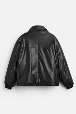 New CAZADORA ACOLCHADA EFECTO PIEL Hombre Plumíferos
